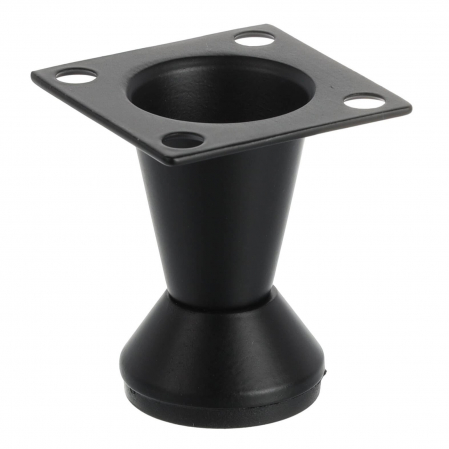 Picioare & rotile mobila - Picior mobila GS25 H50 mm, negru mat