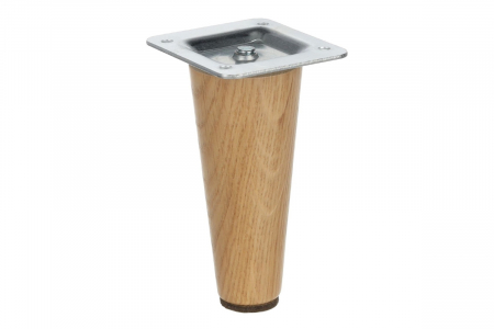 ОБКОВ за МЕБЕЛИ - Picior mobila GW20 drept conic, D45/D25, stejar natur lacuit