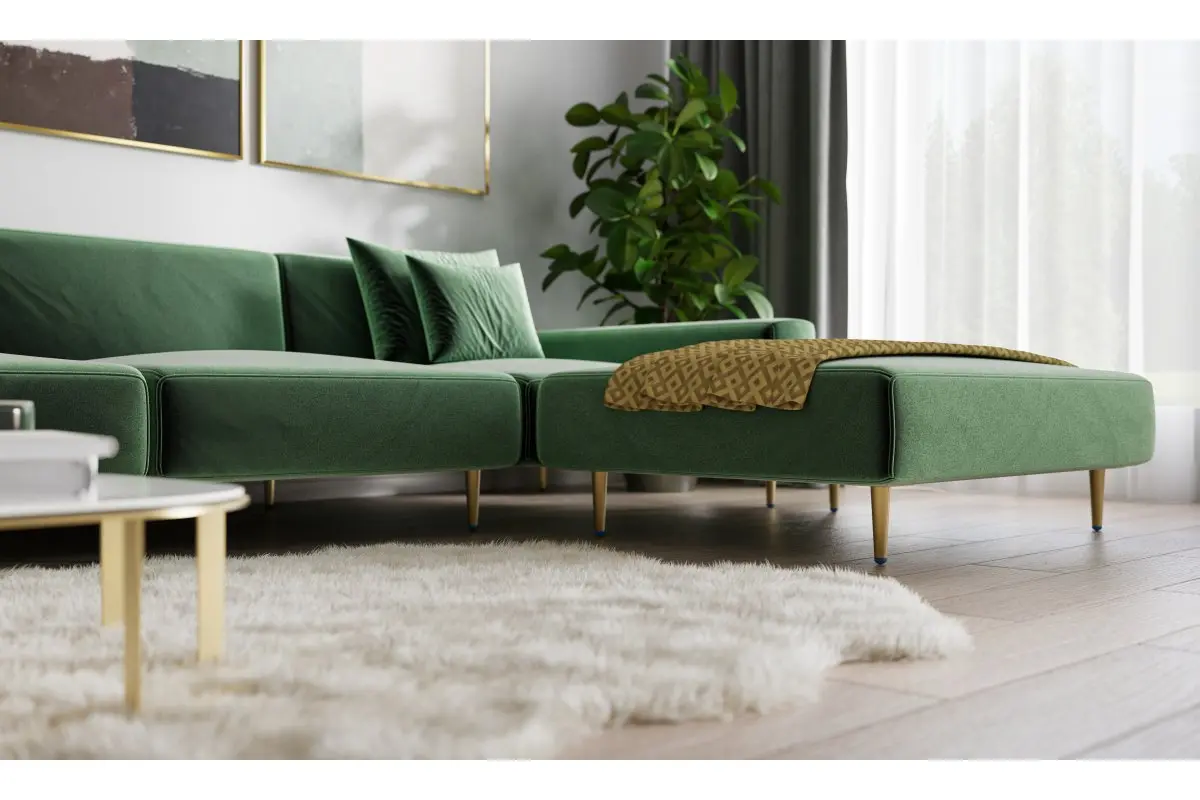 Picior mobila SPIRE H130 mm, brushed gold [3]