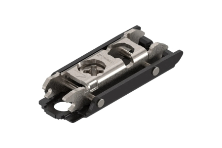 FERONERIE MOBILA - Placuta dreapta balama CLIP, H0 mm, negru onix
