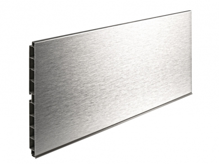 Plinta dreapta PVC H 100 mm, 4 ml, aluminiu [1]