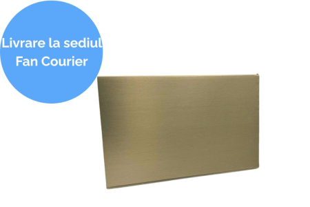 Кухненски плот и первази - Plinta dreapta PVC H120 mm, 4 m, auriu (sampanie)