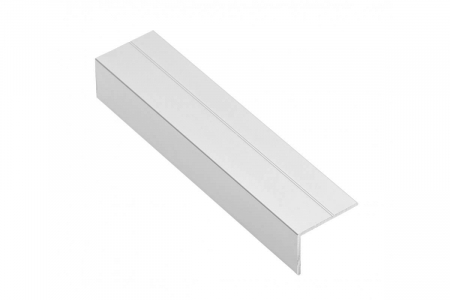 Profil aluminiu tip L pentru dressing, 3 ml, pal 18 mm, gri