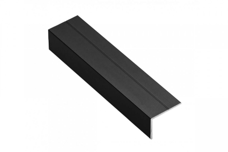PПлъзгаща система за облицовка от алуминиев профил - Profil aluminiu tip L pentru dressing, 3 m, pal 18 mm, negru mat
