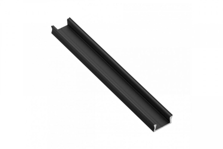 Profil banda LED - Profil aplicat banda led MINI Low, 2 m, negru mat