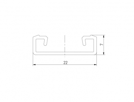 Profil banda led aplicat GLAX 2 ml, gri [2]