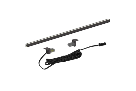Profil LED incastrat LINEA, 24V, banda LED FREE CUT inclusa, 8W/m, 4000K, 3 m, grafit [1]