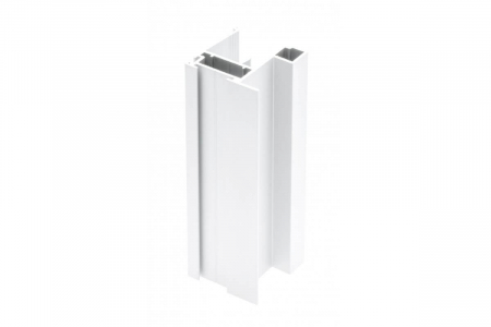 ОБКОВ за МЕБЕЛИ - Profil maner aluminiu NERO usa culisanta, 2.7 ml, 18/4 mm, alb mat