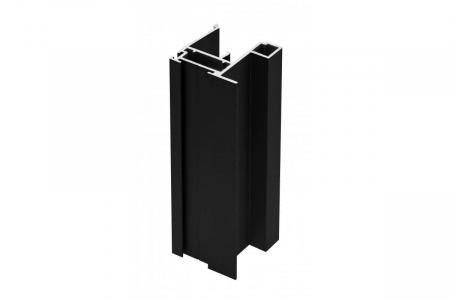 PПлъзгаща система за облицовка от алуминиев профил - Profil maner aluminiu NERO usa culisanta, 2.7 ml, pal 18 mm, negru mat