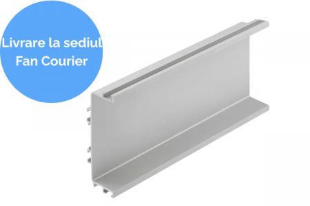 АКСЕСОАРИ за МЕБЕЛИ - Profil maner C VELLO, LED, 4.1 m, gri