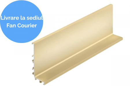 Дръжки тип профил - Profil maner L VELLO, LED, 4.1 m, gold