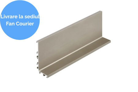 Manere tip profil - Profil maner L VELLO, LED, 4.1 m, inox