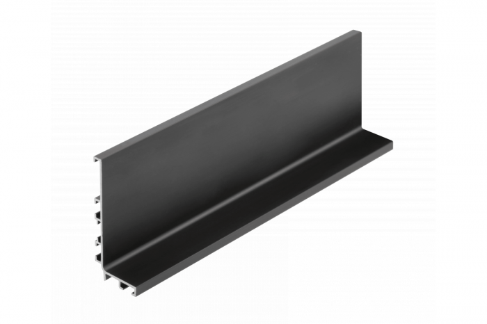 Profil maner L VELLO, LED, 4.1 m, negru mat [1]