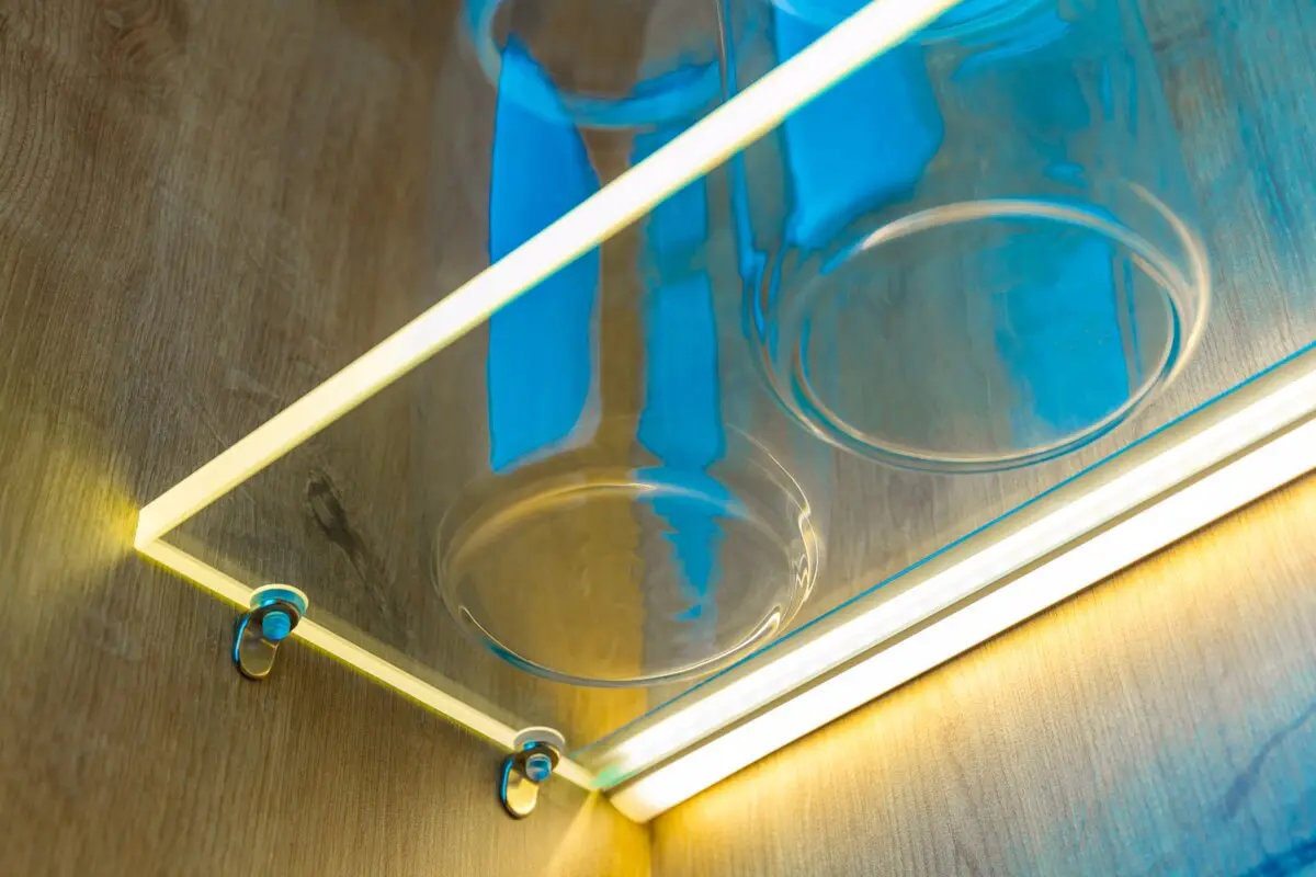 Profil MINI pentru rafturi sticla, 2 m, gri [1]