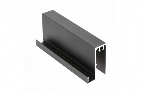 Profil orizontal inferior Flat Line usa dressing 10/4 mm, pal/ sticla, 3 ml, negru mat