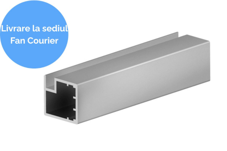 Други аксесоари за мебели - Profil (rama) aluminiu S01 usa sticla, 4 m, gri