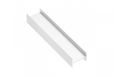Profil tip H 18 mm pentru dressing, 3 m, alb mat