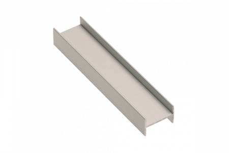 Profil tip H 18 mm pentru dressing, 3 m, champagne