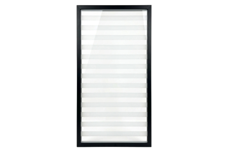 Rame Aluminiu - Rama S01, max 2500x500 mm, sticla 4 mm, negru mat