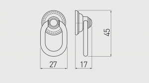 Buton mobila RENNES, alama periata [1]