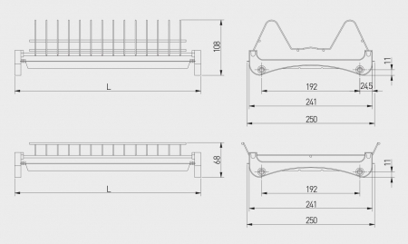 Scurgator (picurator) vase, doua nivele, pal 18 mm [3]
