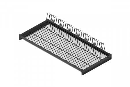 Scurgatoare/ Picuratoare vase - Scurgator vase 1 raft, negru mat