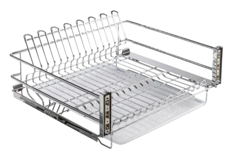 FERONERIE MOBILA - Scurgator vase tip sertar MOVIX 900 mm, 30 kg, crom - FARA glisiere