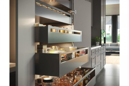 Sertar AxisPro 450 mm, H167 mm, soft-close, extragere totala, 40 kg, antracit [3]