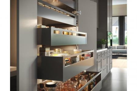 Sertar AxisPro 450 mm, H120 mm, soft-close, extragere totala, 40 kg, antracit [3]