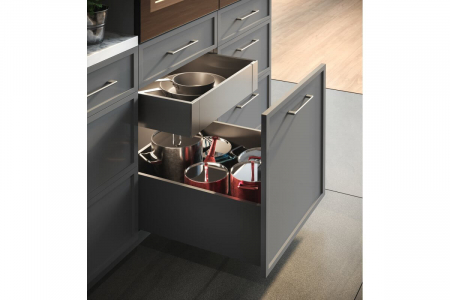 Sertar AxisPro 450 mm, H120 mm, soft-close, extragere totala, 40 kg, antracit [2]