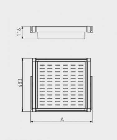 Sertar dressing ELITE metalic, soft close, antracit [2]
