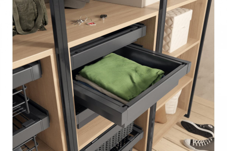 Sertar dressing ELITE metalic, soft close, antracit [1]