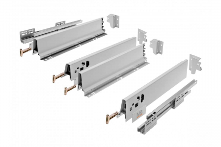 Sertar ModernBox 500 mm, montaj sub chiuveta, extractie totala, amortizare, gri mat [0]