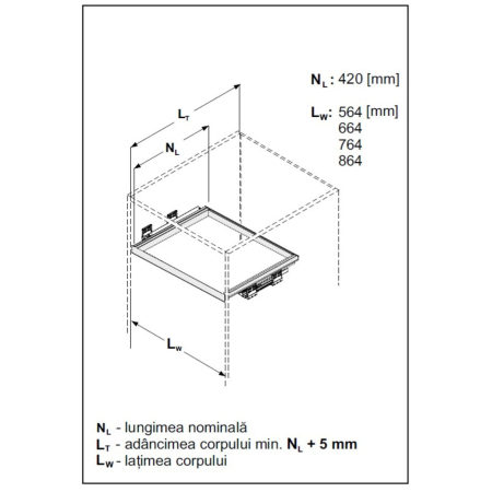 Sertar organizator ROYAL, soft-close, 25 kg, gri [1]