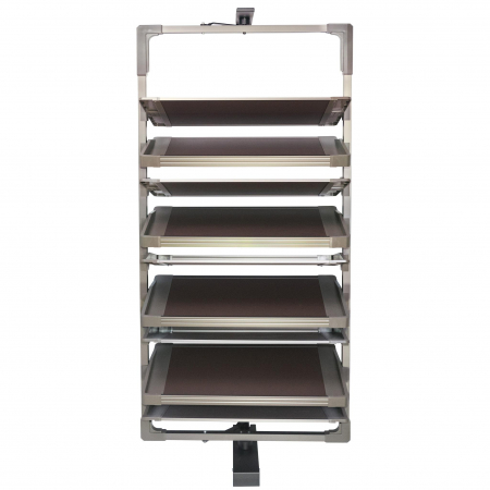 FERONERIE MOBILA - Set 12 rafturi suport rotativ pantofi - fara cadru