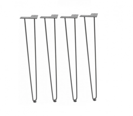 Picioare masa/ birou - Set 4 picioare masa ARTO 2R H711 mm, negru mat