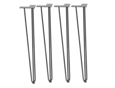 Picioare masa/ birou - Set 4 picioare masa ARTO 3R H711, negru mat