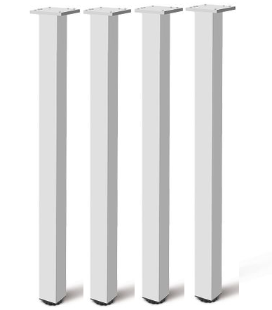 Picioare masa/ birou - Set 4 picioare masa/ birou aluminiu H820 mm, 60x60 mm, gri