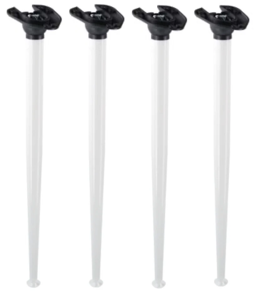 Picioare masa/ birou - Set 4 picioare masa X-Line, ajustabile, H 710 mm, alb mat