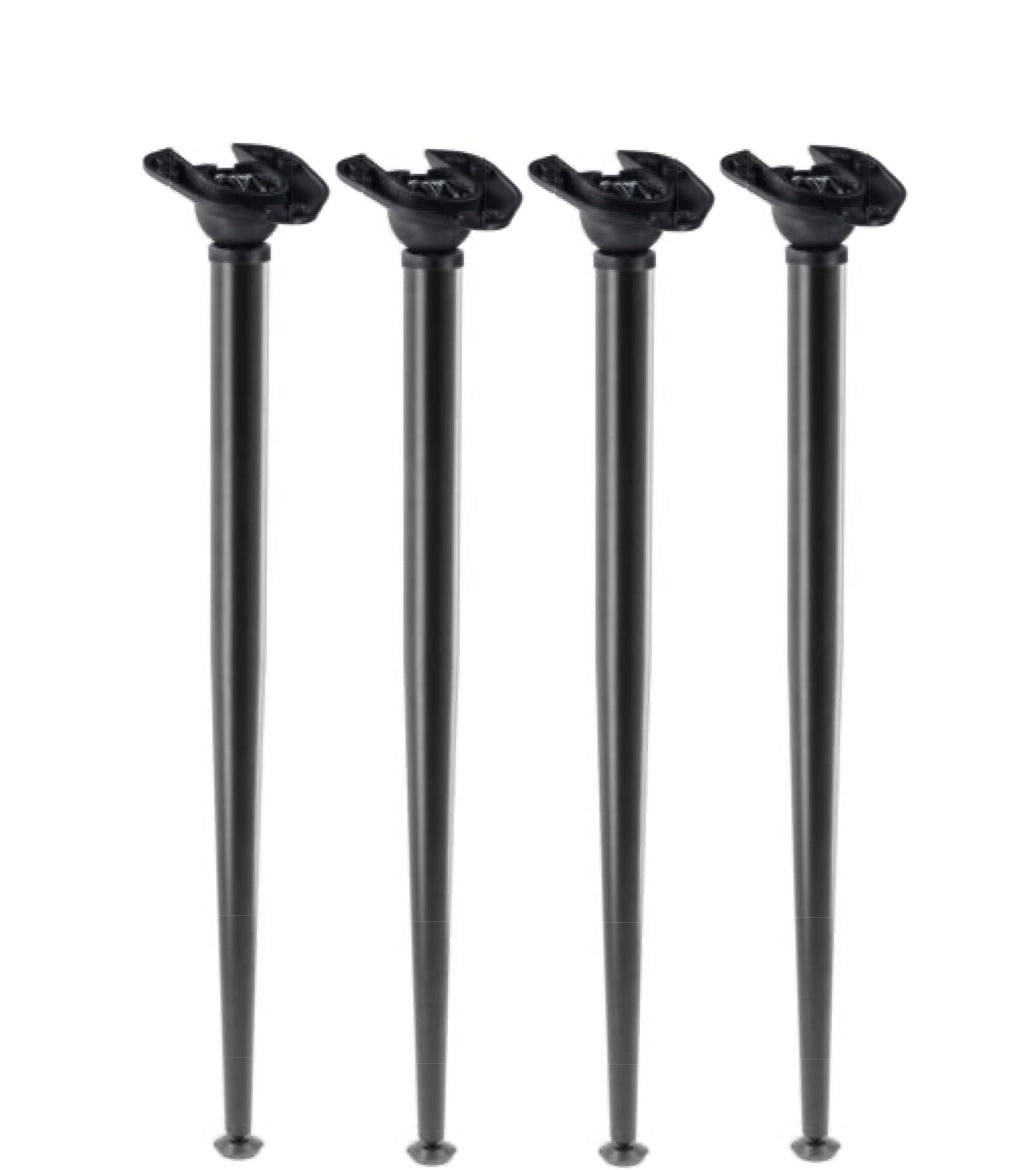Picioare masa/ birou - Set 4 picioare masa X-Line, ajustabile, H 710 mm, negru mat