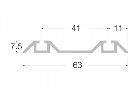 Sina dubla inferioara ADOOR PLUS & EASY, 3 m, auriu [1]