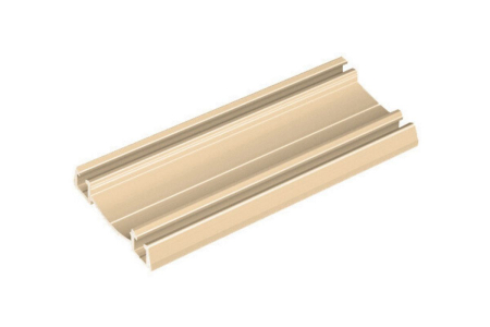 PПлъзгаща система за облицовка от алуминиев профил - Sina inferioara culisare Elegant Decor, 3 m, gold