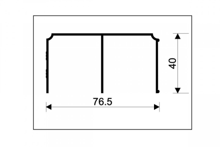 Sina superioara culisare Gemini Decor, 3 m, gri [1]