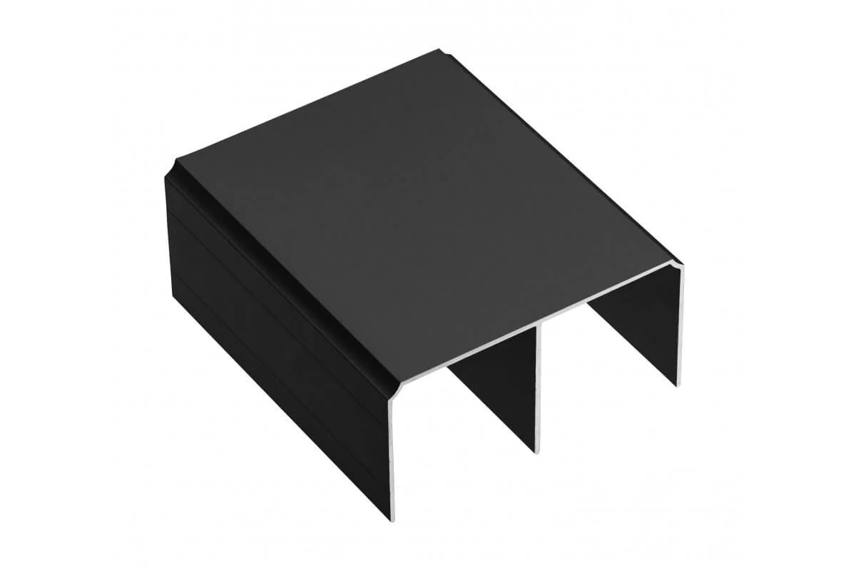 Sina superioara din aluminiu pentru dressing, 4 m, negru mat [1]