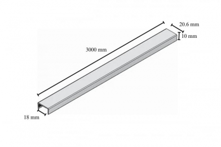 Sistem culisare NERO, 3 usi, max. 3000 x 2700 mm, pal 18 mm, soft-close, aluminiu [6]