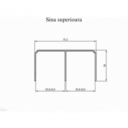 Sistem culisare NERO, 3 usi, max. 3000 x 2700 mm, pal 18 mm, soft-close, aluminiu [4]