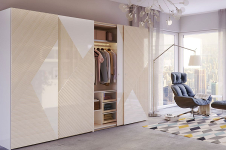 SISTEME USI DRESSING - Sistem usi culisante aplicate OVERLINE PLUS, 18 mm