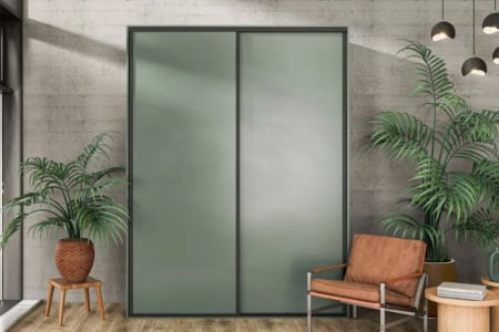 Sisteme usi dressing - Sistem usi culisante dressing NERO, 18/4 mm, negru mat