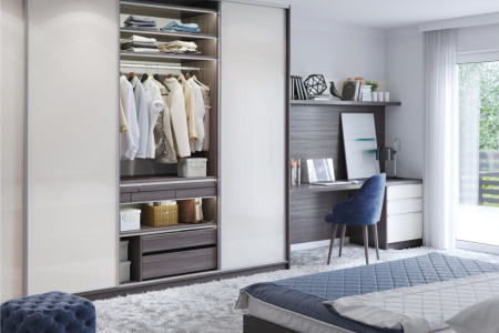 SISTEME USI DRESSING - Sistem usi culisante sticla FLAT LINE, 10 mm, aluminiu