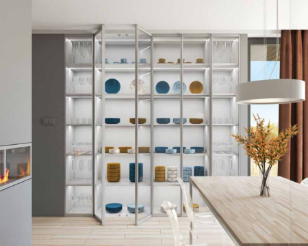 SISTEME USI DRESSING - Sistem usi sticla cu balamale OXFORD, 10 mm, gri